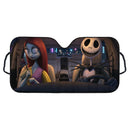 Nightmare Before Christmas Jack And Sally Couple Custom Car Windshield Sunshades