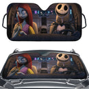 Nightmare Before Christmas Jack And Sally Couple Custom Car Windshield Sunshades
