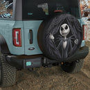 Jack Skellington Hide Curtain Jeep Car Spare Tire Cover