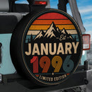 Retro January 1996 Jeep Car Spare Tire Cover