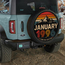 Retro January 1996 Jeep Car Spare Tire Cover