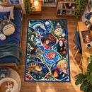 Japanese Fantasy Area Ghibli Studio Rectangular Area Rug