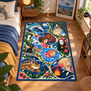 Japanese Fantasy Area Ghibli Studio Rectangular Area Rug