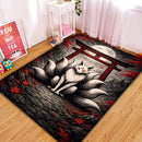 Japanese Fox Spirit Rectangular Area Rug