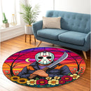 Jason Voorhees Friday The 13th Movie Stained Glass Round Rug
