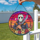 Jason Voorhees Friday the 13th Movie Stained Glass Suncatcher