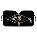 Jason Voorhees Peeking Zip Custom Car Windshield Sunshades
