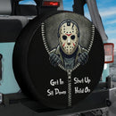 Jason Voorhees From Friday The 13th Horro Movie Zip Get In Shit Down Shut Up Hold On Car Spare Tire Cover
