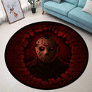 Jason Voorhees Horror Movie Break Wall Round Rug