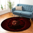 Jason Voorhees Horror Movie Break Wall Round Rug