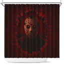 Jason Voorhees From The Friday The 13th Horror Movie Break Wall Shower Curtain
