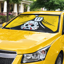 Jason Voorhees Friday the 13th Horror Movie Hide Yellow Car Auto Sunshades