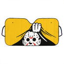 Jason Voorhees Friday the 13th Horror Movie Hide Yellow Car Auto Sunshades
