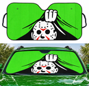 Jason Voorhees Friday the 13th Horror Movie Hide Green Car Auto Sunshades