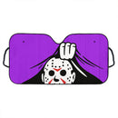 Jason Voorhees Friday the 13th Horror Movie Hide Purple Car Auto Sunshades