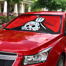 Jason Voorhees Friday the 13th Horror Movie Hide Red Car Auto Sunshades