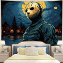 Jason Voorhees Horror Movie Starry Night Tapestry