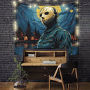 Jason Voorhees Horror Movie Starry Night Tapestry
