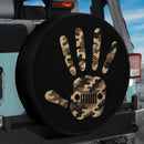 Jeep Hand Brown Camo Car Spare Tire Cover