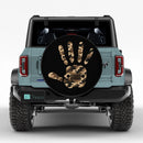Jeep Hand Brown Camo Car Spare Tire Cover