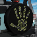 Jeep Hand Green Camo Car Spare Tire Cover