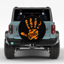 Jeep Hand Orange Camo Car Spare Tire Cover