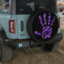 Jeep Hand Purple Camo Car Spare Tire Cover