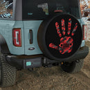 Jeep Hand Red Camo Car Spare Tire Cover
