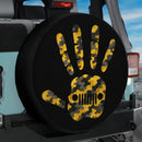 Jeep Hand Yellow Camo Car Spare Tire Cover