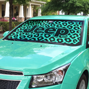Jeep Mint Leopard Print Custom Car Windshield Sunshades