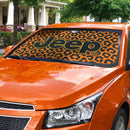 Jeep Orange Leopard Print Custom Car Windshield Sunshades