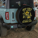 Jeep Girl Are Sunshine Mixed With A Little Hurricane Sunflower Car Spare Tire Cover