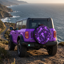 Jellyfish Purple Ocean Symphony Custom Jeep Wheel Cover With Camera Hole