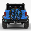Jellyfish Ray Hippocampus Ocean Symphony Custom Jeep Wheel Cover With Camera Hole