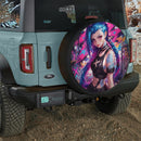 Jinx Anime Arcane Car Spare Tire Cover