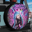 Jinx From Anime Arcane Car Spare Tire Cover