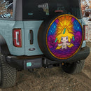 Jirachi Pokemon Stained Glass Jeep Car Spare Tire Cover