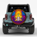 Jirachi Pokemon Stained Glass Jeep Car Spare Tire Cover
