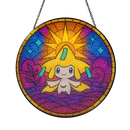 Jirachi Pokemon Sun Stained Glass Suncatcher