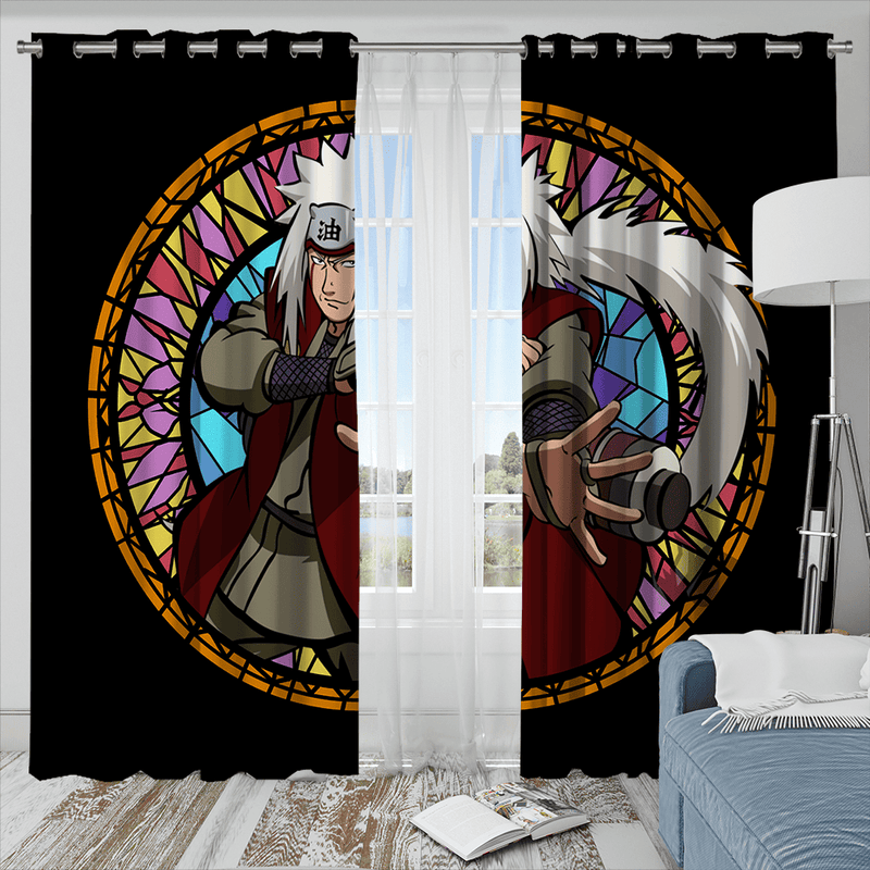 Jiraiya Stained Glass Window Curtain