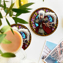 Jiraiya Stained Glass Decor Coaster - Gift Idea