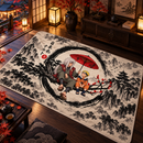 Jiraiya x Naruto Japan Ink Style Rectangular Area Rug