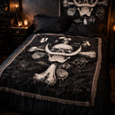 Whitebeard One Piece Jolly Roger Woven Throw Blanket