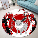 Jolteon Pokemon Japan Style Stained Glass Round Rug