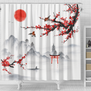 Japan Landscape Shower Curtain