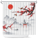 Japan Landscape Shower Curtain