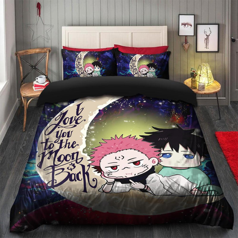 Jujutsu Kaisen Gojo Sukuna Love You To The Moon Galaxy Bedding Set Duvet Cover And 2 Pillowcases Nearkii