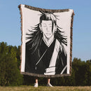Minimal Manga Geto Jujutsu Kaisen Woven Throw Blanket