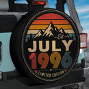 Retro July 1996 Jeep Car Spare Tire Cover