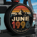Retro June 1996 Jeep Car Spare Tire Cover